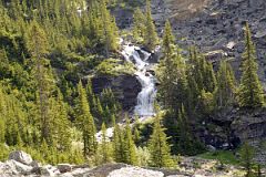 17 Victoria Falls From Top Of First Ridge On Lake Oesa Trail At Lake O-Hara Morning